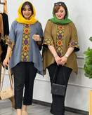 مانتو سنتی بابوس خرج کار هندی زنانه