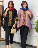 مانتو سنتی بابوس خرج کار هندی زنانه