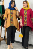 مانتو سنتی بابوس خرج کار هندی زنانه