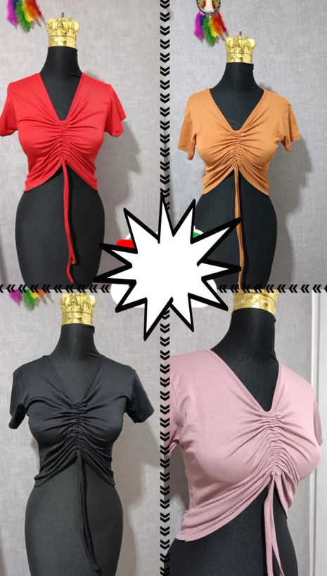 تاپ دخترانه وزنانه کبریتی گت دار جنس ویسکوز