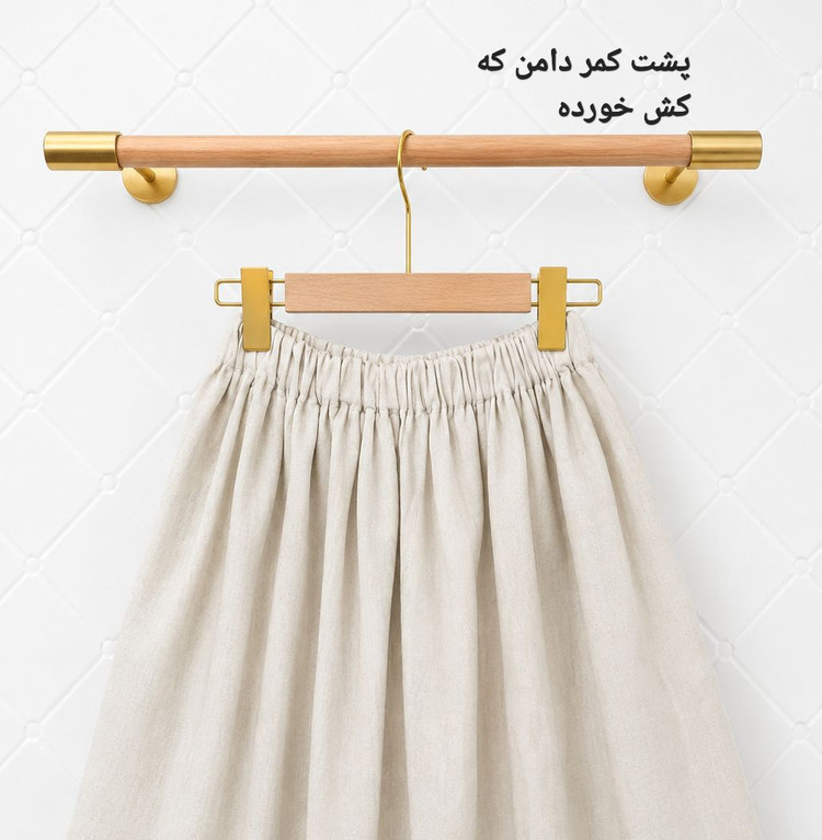 دامن زنانه لینن جیب دار (مدل دامن زارا)